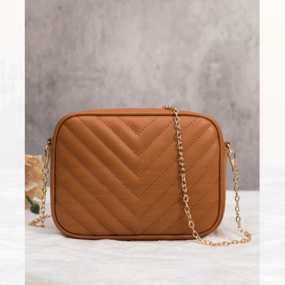Handbags - New Chain Crossbody Bag Brown 227